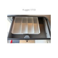 Besteckkasten ausziehbar, weiß