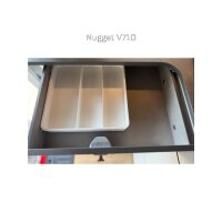 Besteckkasten ausziehbar, weiß