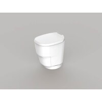 Clesana C1 – wasserlose Camping Toilette mit Rundsockel - Mit Montage