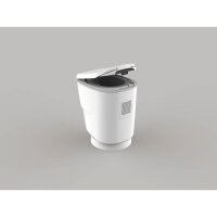 Clesana C1 – wasserlose Camping Toilette mit Rundsockel - Mit Montage