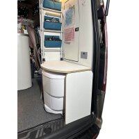 Toilettensitzabdeckung für die Clesana Toilette im Ford Nugget Plus - Mit Montage