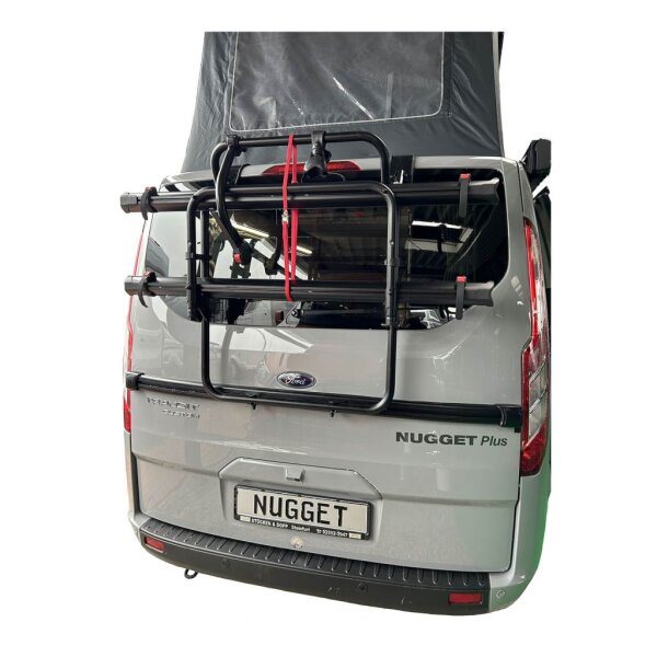 Fiamma Carry-Bike Ford Custom Nugget / Nugget Plus mit Hochdach ab 2012 Schwarz - Montage am HD Plus
