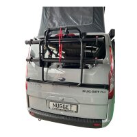 Fiamma Carry-Bike Ford Custom Nugget / Nugget Plus mit Hochdach ab 2012 Schwarz - Montage am HD Plus