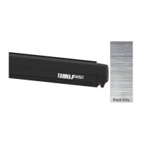 Fiamma F45s Markise 3,00 x 2,50 m, tiefschwarz, royalgrau - Montage Hochdach - Dichtband + Höherlegung