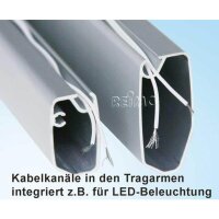 Fiamma F45s Markise 3,00 x 2,50 m, tiefschwarz, royalgrau - Montage Hochdach - Dichtband + Höherlegung