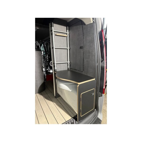 Toilettensitzabdeckung 3.0 in schwarz für die Original-Toilette des Ford Nugget Plus - Ohne Montage - Schwarz