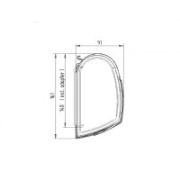 Markise Thule Omnistor 5200 3,00 m X 2,50,  Anthrazit, Tuchfarbe Mystic Grau