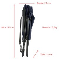 Travellife Barletta Cross Faltstuhl, blau