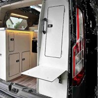 Klappbarer Hecktisch für den Nugget L1 V362 in Schwarz oder Weiß