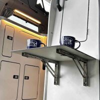 Klappbarer Hecktisch für den Nugget L1 V362 in Schwarz oder Weiß