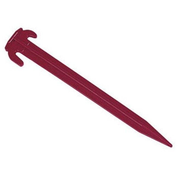 Zelthering aus Kunststoff rot