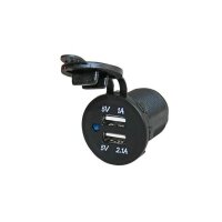 USB Power Line USB Steckdose, 1A und 2,1A (3.1A), 12V