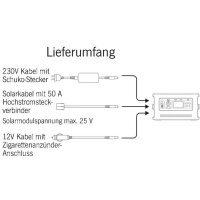 Carbest Powerstation mit Wechselerichter 500 Watt, 32 Ah
