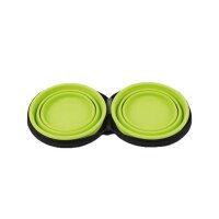 Hundenapf TWIN mit 2 faltbaren Silikonnäpfen