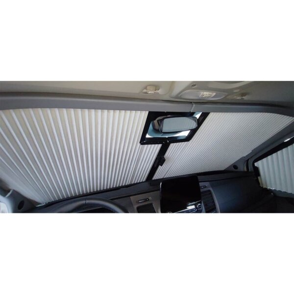 Fahrerhausverdunkelung REMIfront-Rollo IV Frontscheibe - Transit Custom V362 ab 2018 mit Sichpaket 2 oder 3 - Ohne Montage