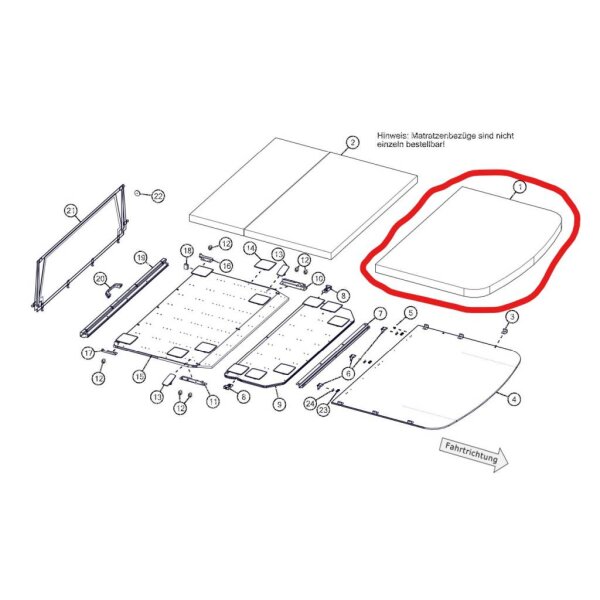 Zsb Polster Bettplatte vo. 70 mm Nugget Matratze