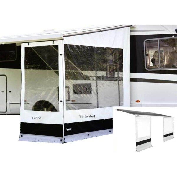 Thule Rain Blocker G2 Front Vorderwand-Set 2-teilig, Länge 130cm, Höhe 185cm (Minivan)