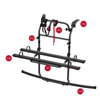 Fiamma Carry-Bike Heckklappenfahrradträger für Ford Custom V710 ab 2023, schwarz