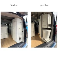 Toiletten-Nachrüstung mit Schranklösung für Ford Nugget V710 L2