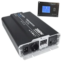 SuperVolt Wechselrichter 2000W mit intigrierter NVS + Bedienpanel