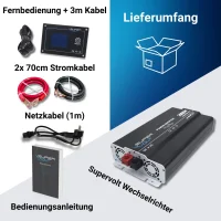 SuperVolt Wechselrichter 2000W mit intigrierter NVS + Bedienpanel