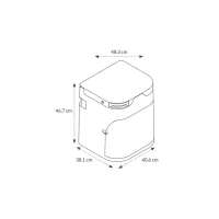 OGO Origin (EU Version 5) Kompakte Komposttoilette mit elektrischem Rührwerk
